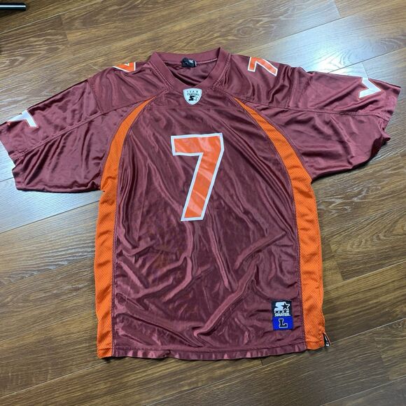 Vintage Team Starter Virginia VA Tech Hokies # 7 Jersey Mens Size Large - Picture 1 of 6